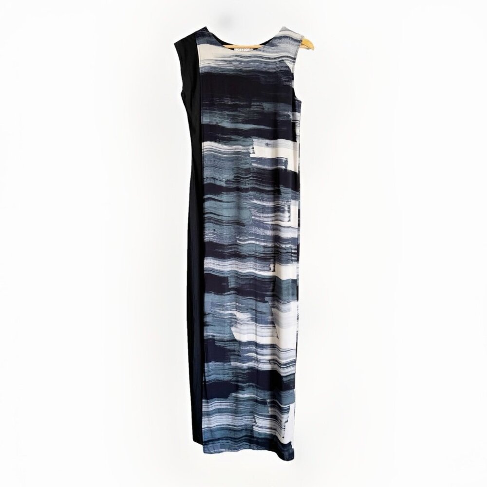 BRRR! Abstract Sleeveless Cooling Maxi Dress Womens 4 Outdoor Beach Vacation